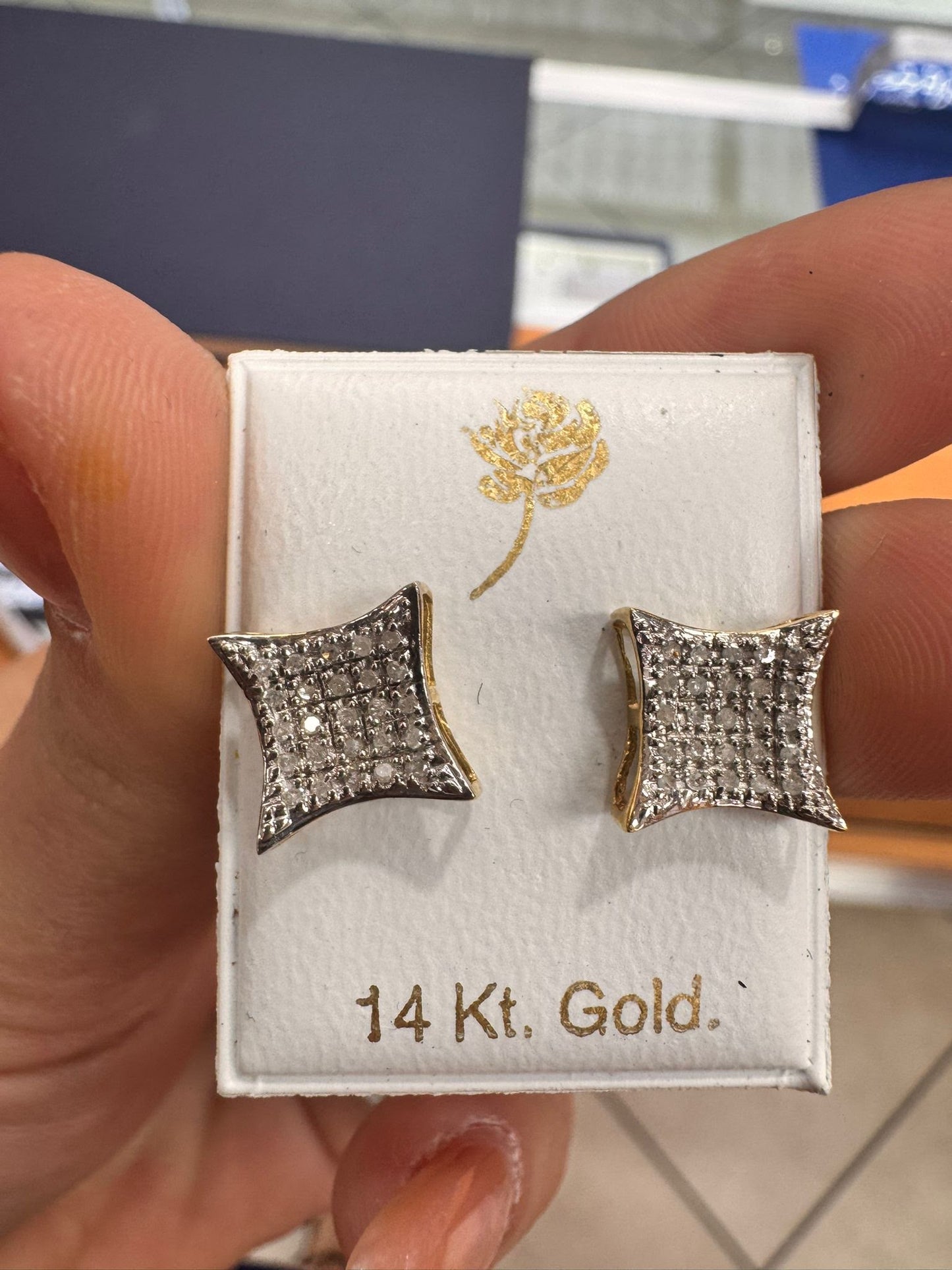 SET OF DIAMOND EARRINGS