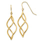 14K Twisted Dangle Earrings