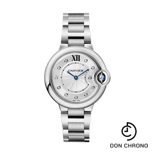 Cartier Ballon Bleu de Cartier Watch - 33 mm Steel Case - Diamond Dial - W4BB0020