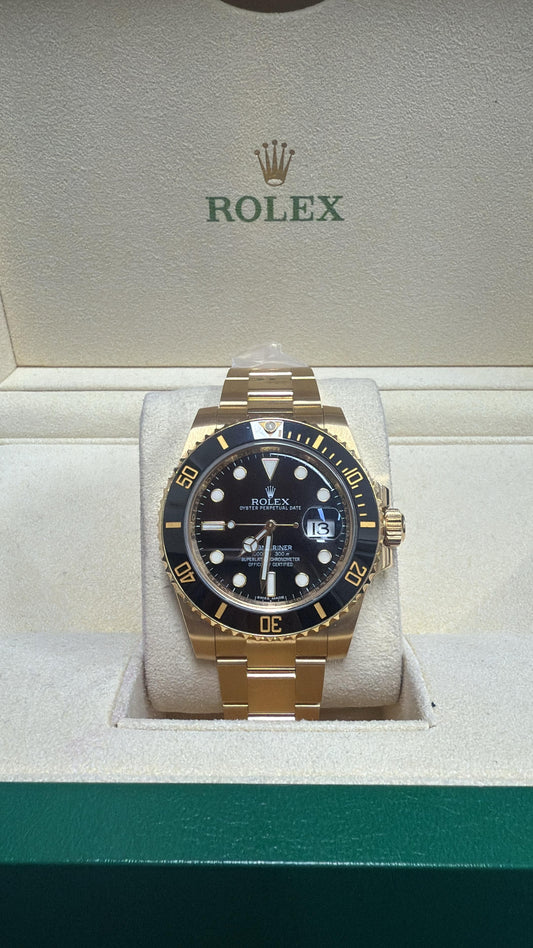 ROLEX SUBMARINER YELLOW GOLD 41MM
