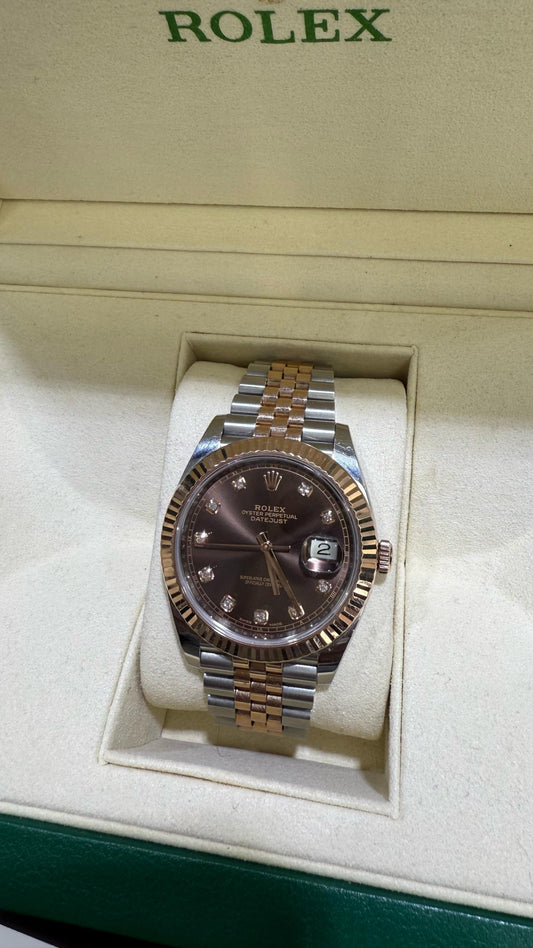 ROLEX DATEJUST CHOCOLATE 41MM - 126331
