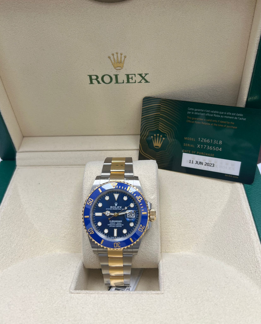 ROLEX SUBMARINER DATE  TWO-TONES 41MM - 126613LB