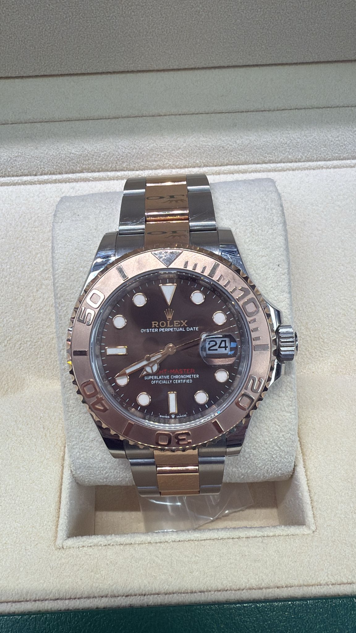 ROLEX YATCH MÁSTER TWO-TONE ROSE GOLD CHOCOLATE  40MM - 126621
