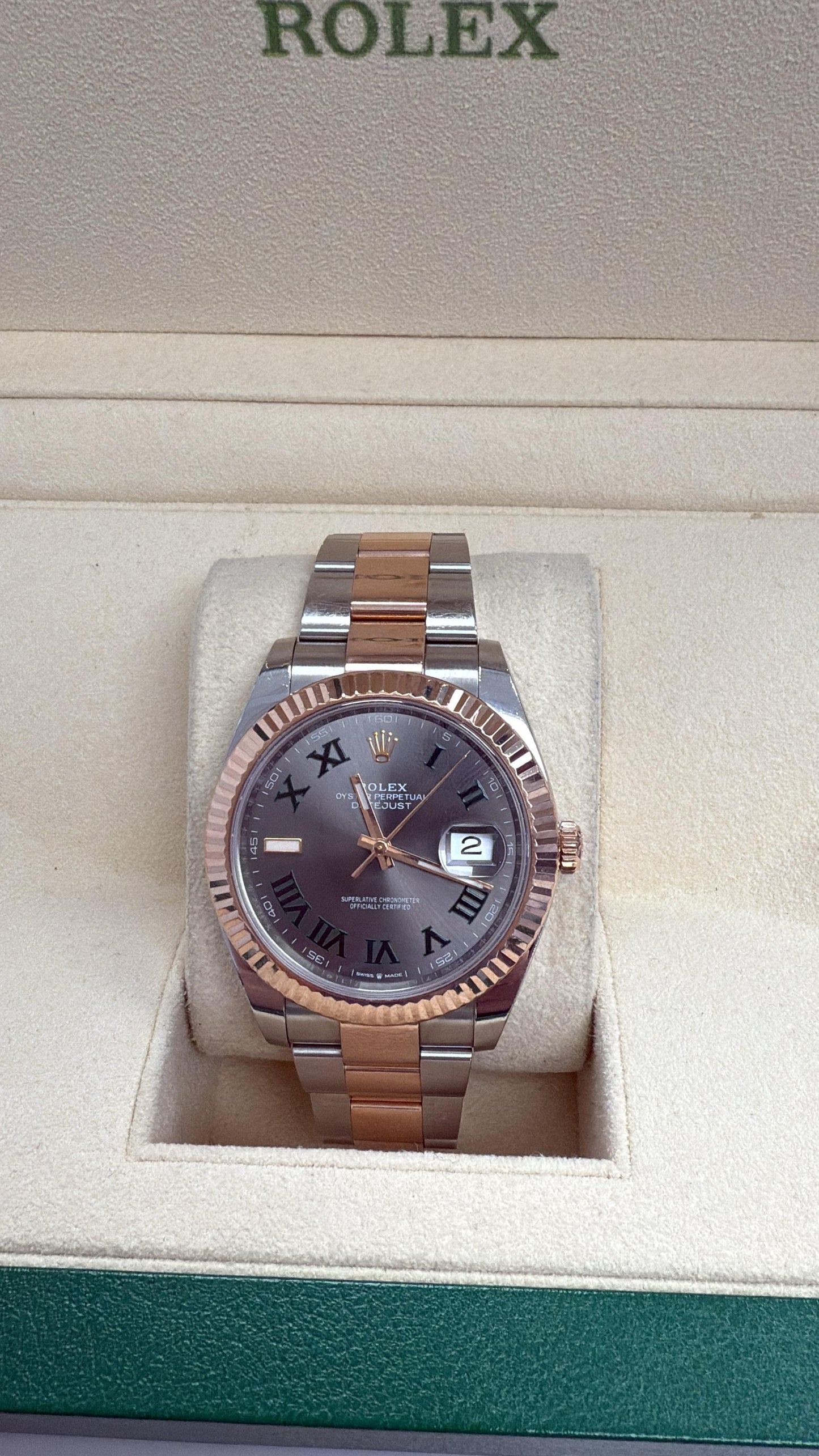 ROLEX DATE-JUST  TWO-TONE ROSE-GOLD 41MM - 126331