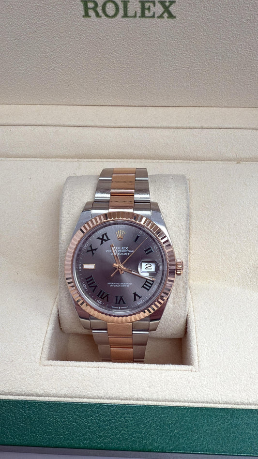 ROLEX DATE-JUST  TWO-TONE ROSE-GOLD 41MM - 126331