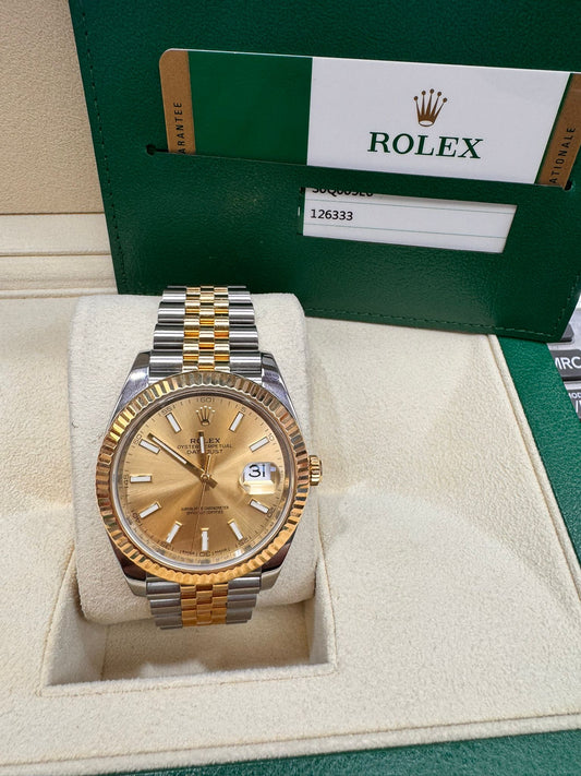 ROLEX DATE-JUST TWO-TONE 41MM - 126333