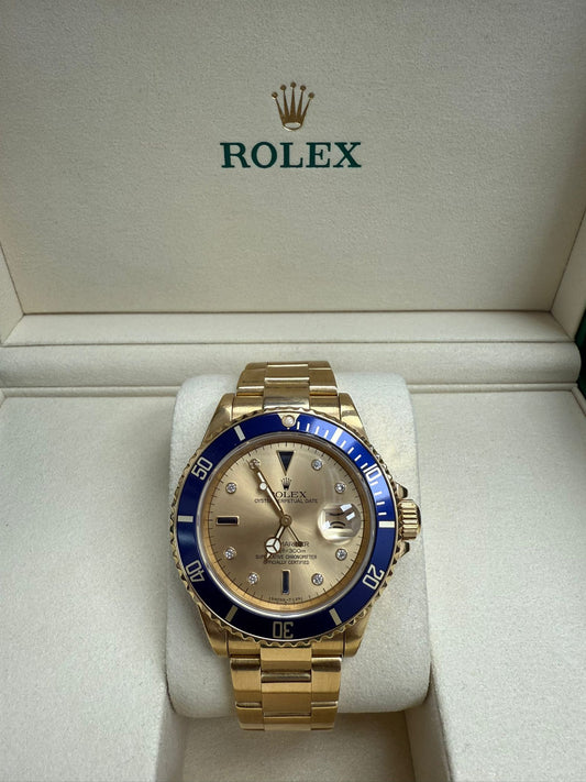ROLEX SUBMARINER 18K SCRAMBLE 40MM - 16808