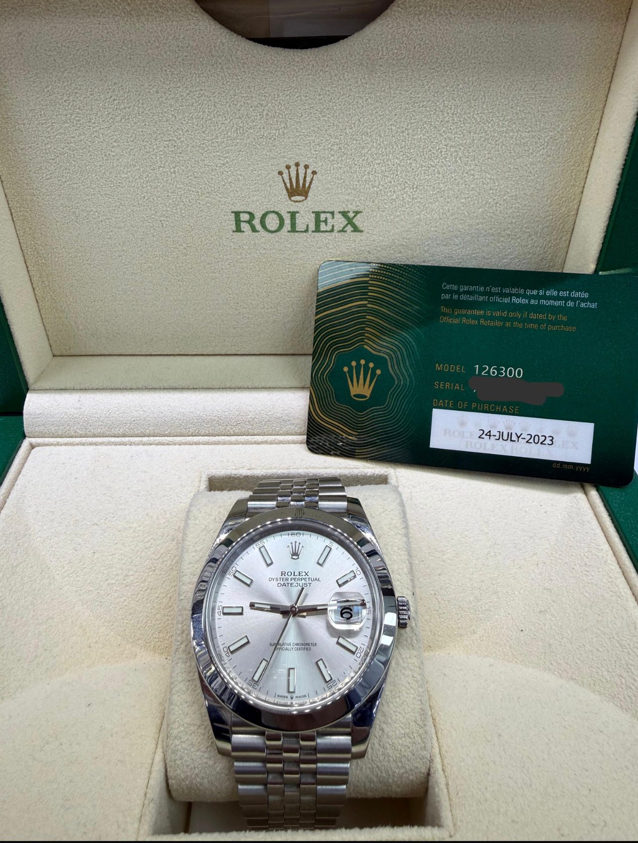 ROLEX DATE-JUST 41MM- 126300