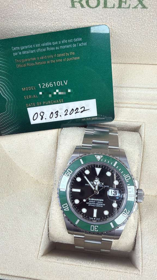 ROLEX SUBMARINER STARBUCKS S/STEEL 41MM - 126610LV