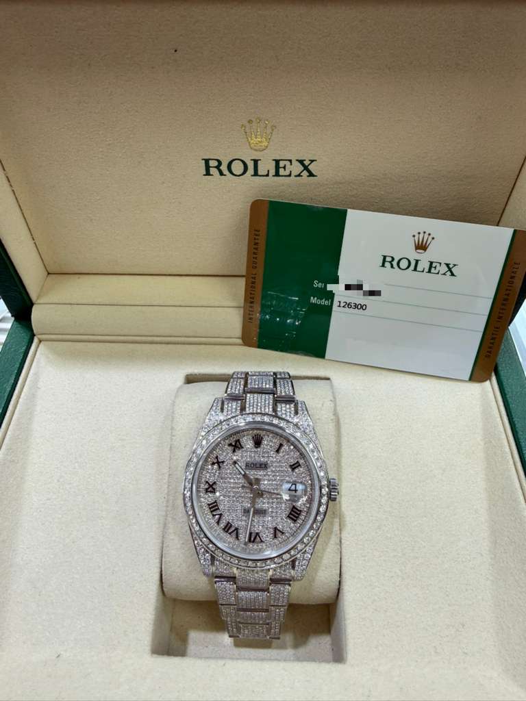 ROLEX DATE-JUST S/STEEL DIAMOND 41MM -126300