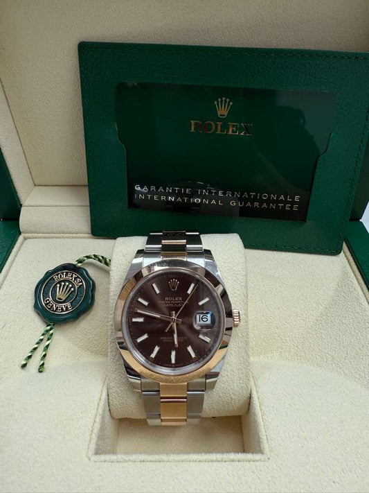 ROLEX DATE-JUST ROSE-GOLD 41MM -126301