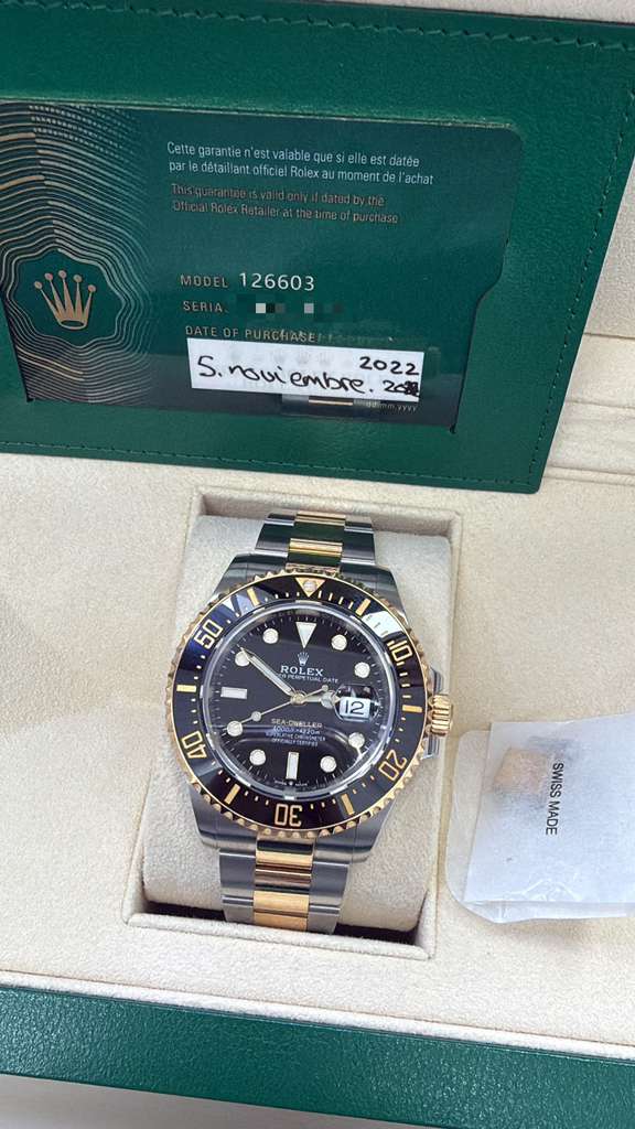 ROLEX SEA-DWELLER TWO-TONE 43MM-126603