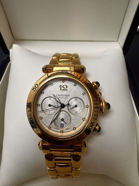 CARTIER PASHA YELLOW-GOLD-38MM-2111