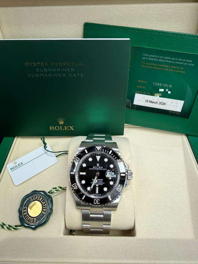ROLEX SUBMARINER-ST/STEEL-41MM-126610LN