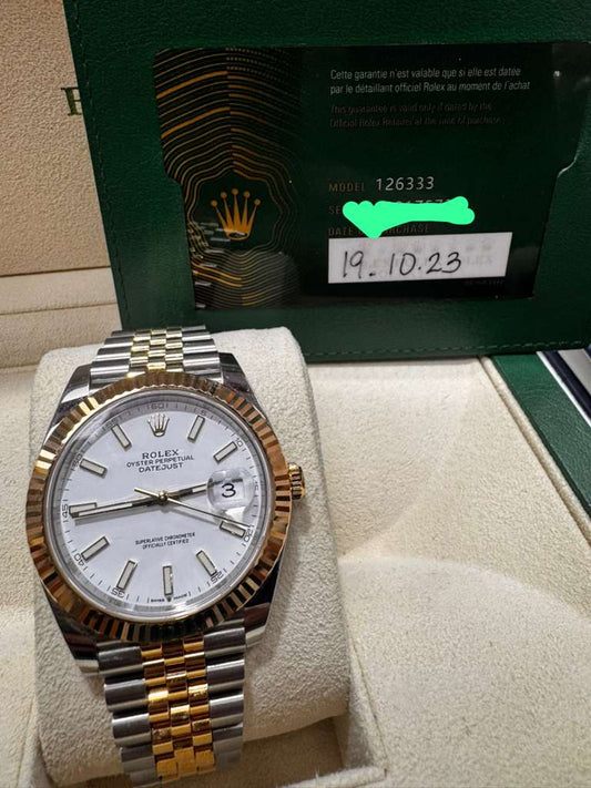 ROLEX DATE-JUST TWO-TONE-41MM-126333