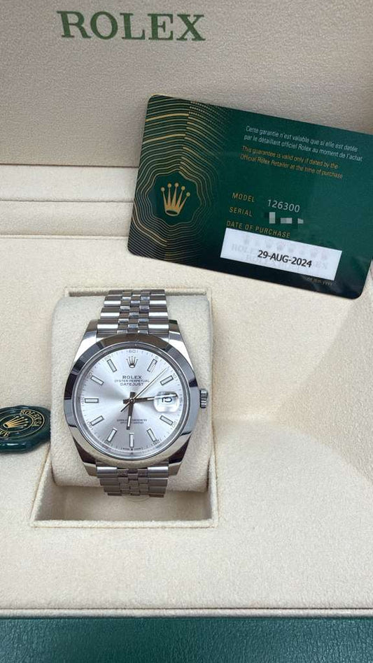 ROLEX DATE-JUST ST/STEEL-41MM-126300