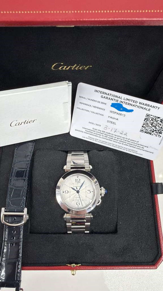 CARTIER PASHA ST/STEEL-35MM-WSPA0013