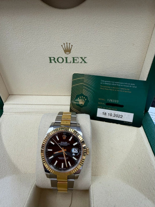 ROLEX DATE-JUST TWO-TONE-41MM-126333