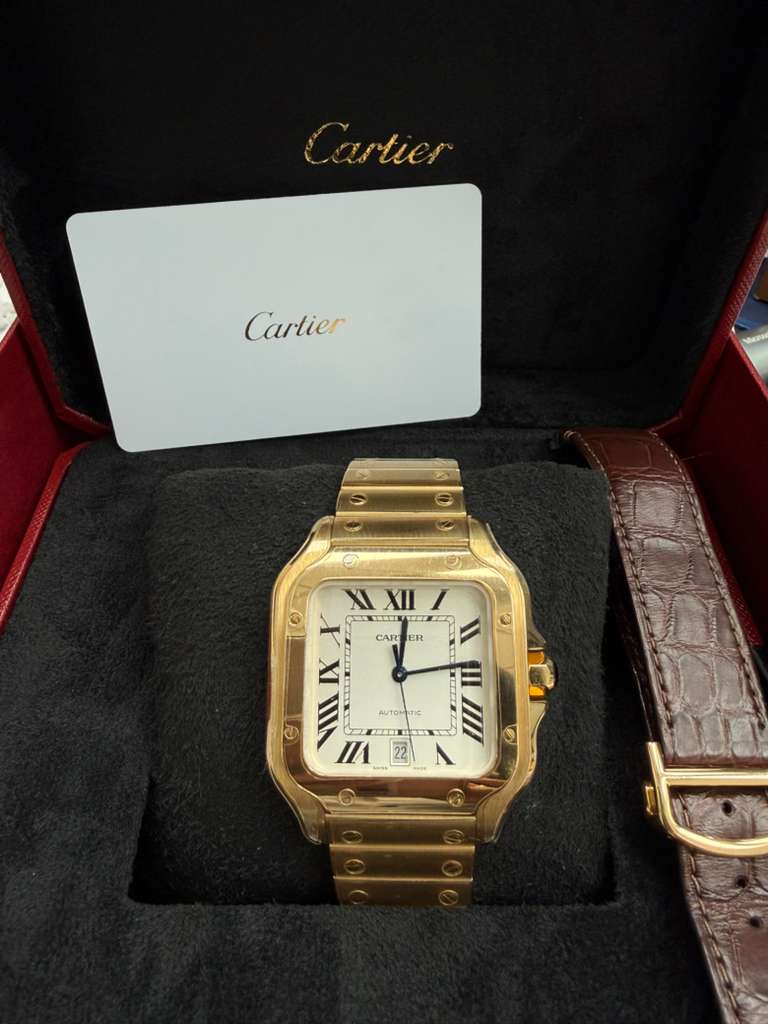 CARTIER SANTOS YELLOW-GOLD-WGSA0029