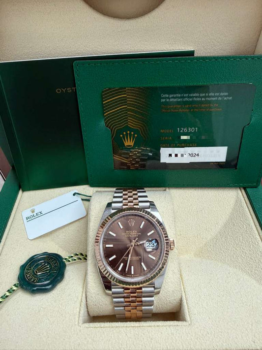ROLEX DATE-JUST ROSE-GOLD-41MM-126301