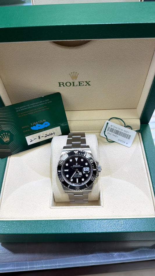 ROLEX SUBMARINER-ST/STEEL BLACK-FACE-41MM-126610LN