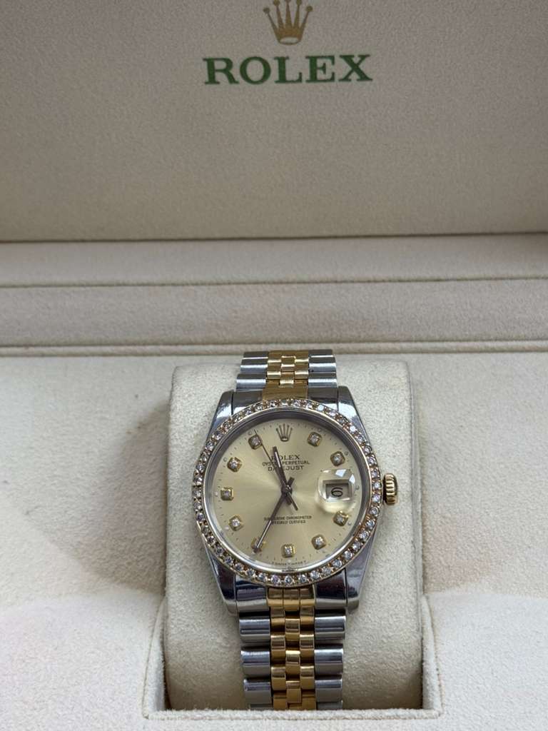ROLEX DATE-JUST YELLOW-GOLD-36MM-16233