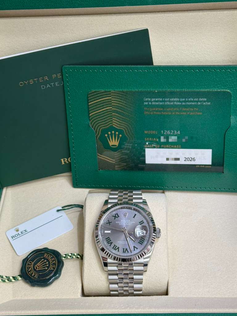 ROLEX DATE-JUST WIMBLEDON-36MM-126234