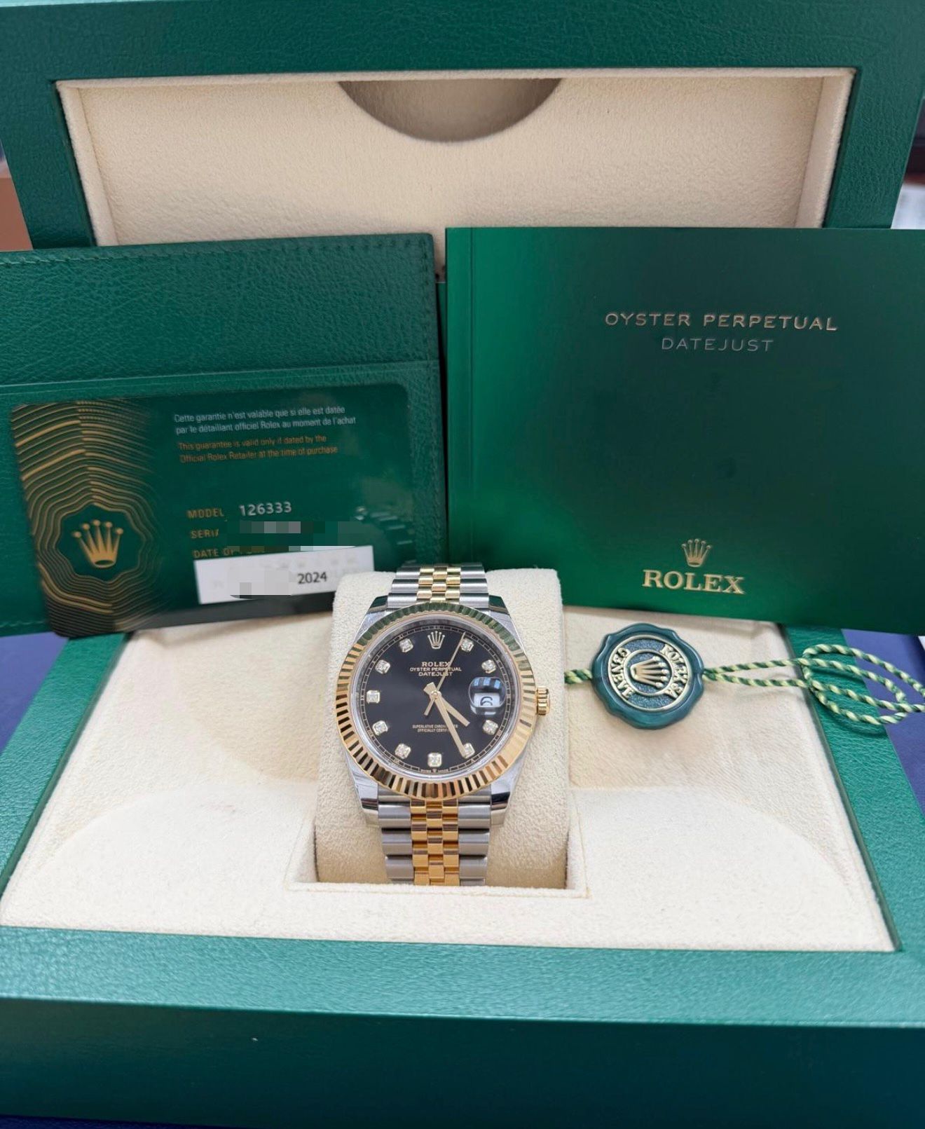 ROLEX DATE-JUST TWO-TONE-41MM-126333