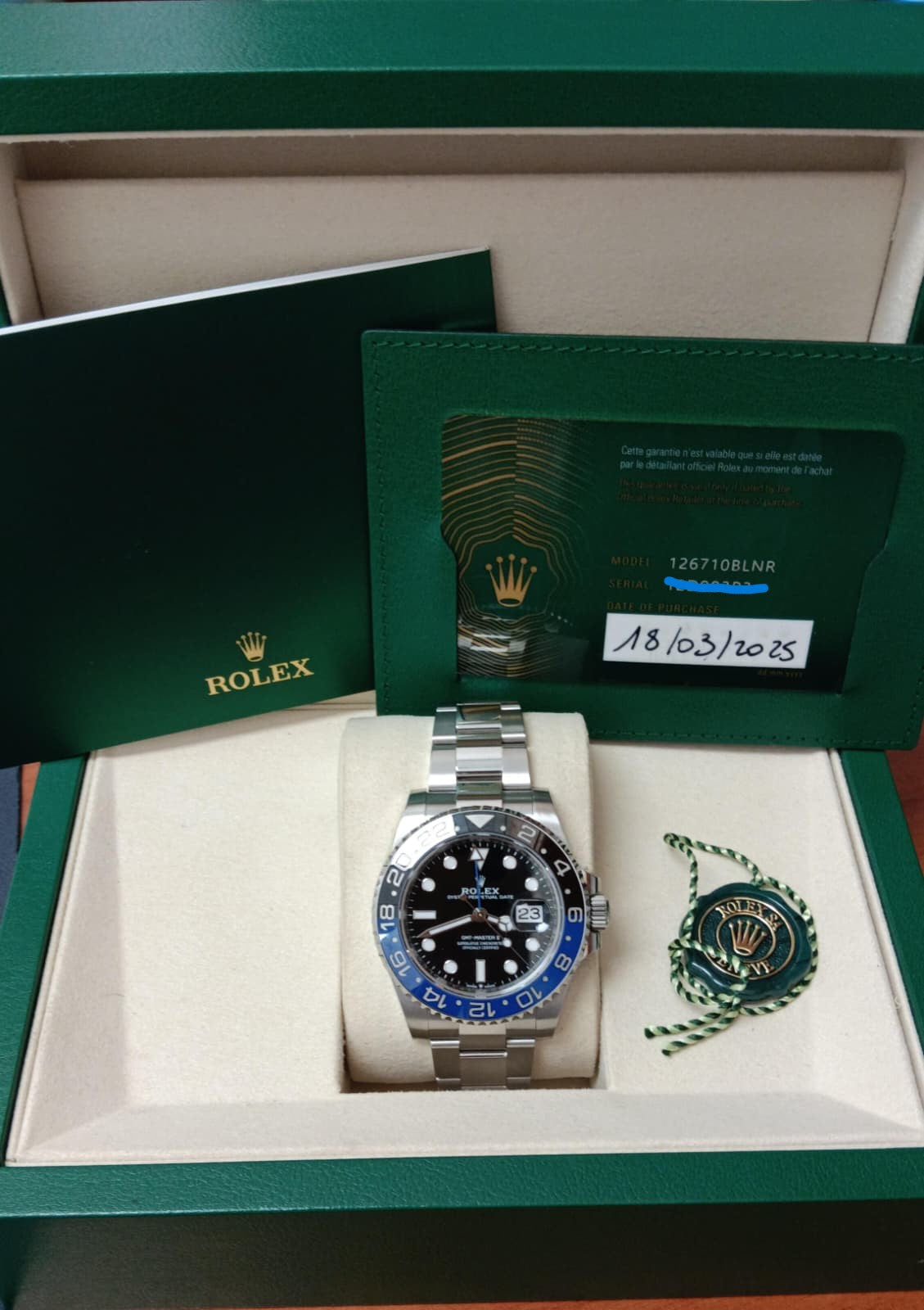 ROLEX GMT-MASTER II 40MM-126710BLNR