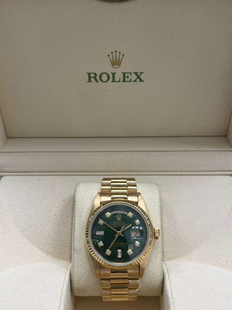 ROLEX DAY-DATE GREEN-FACE-36MM-1803
