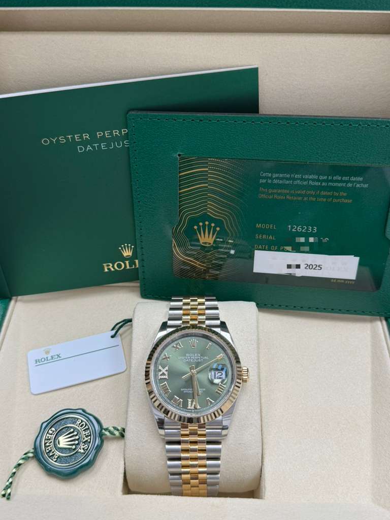 ROLEX DATE-JUST TWO-TONE YELLOW-GOLD 36MM-126233