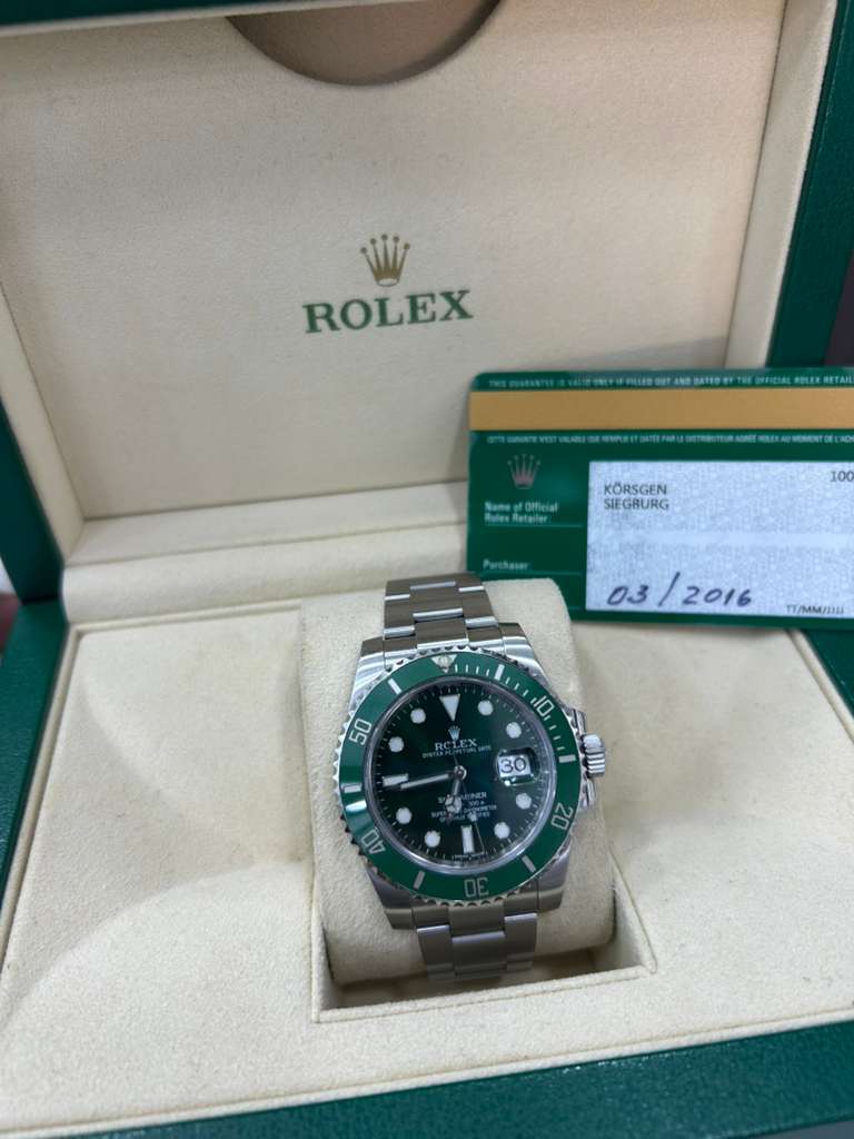 ROLEX SUBMARINER-HULK 40MM-116610LV