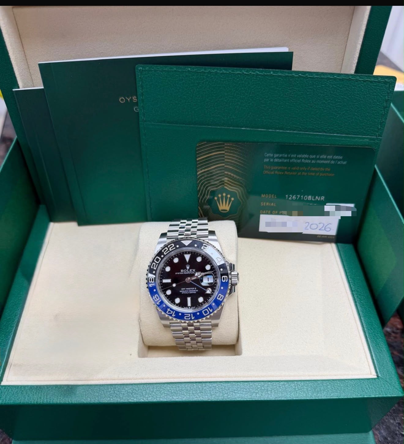 ROLEX GMT-MASTER II-BATGIRL 41MM-126710BLNR