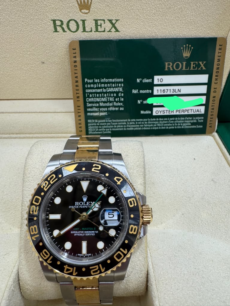ROLEX GMT-II TWO-TONE 41MM-116713LN