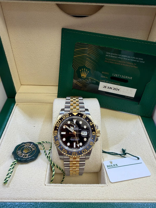 ROLEX GMT-MASTER II TWO-TONES ZOMBIE-40MM-126713GRNR