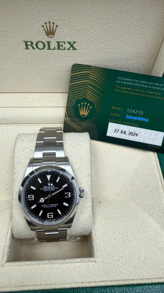 ROLEX EXPLORER ST/STEEL-36MM-124270