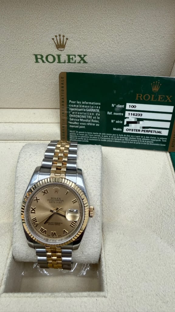 ROLEX DATE-JUST TWO-TONE 36MM-116233