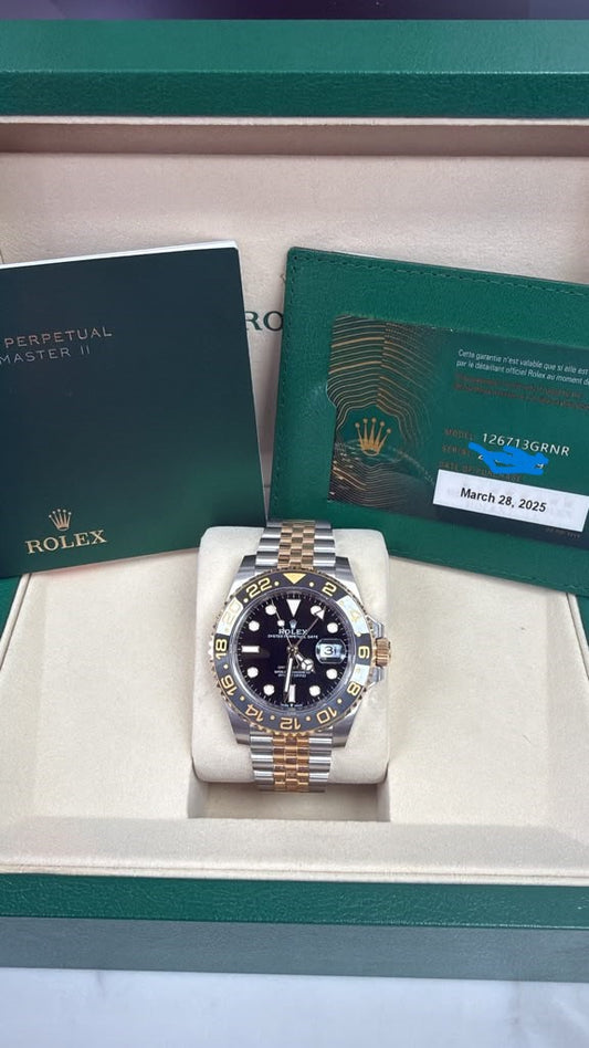 ROLEX GMT-MASTER II TWO-TONE-41MM-126713GRNR