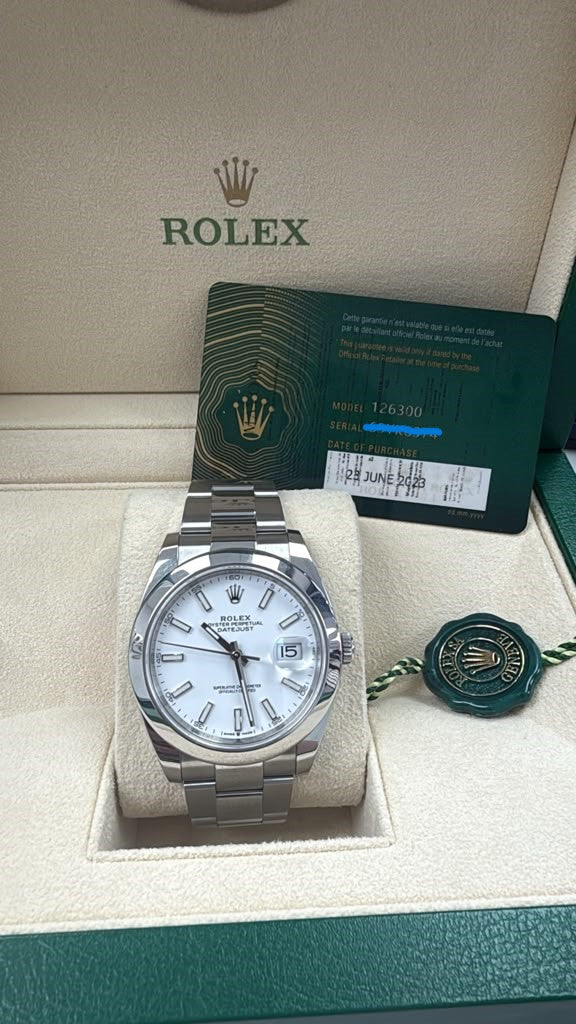 ROLEX DATE-JUST ST/STEEL 41MM-126300