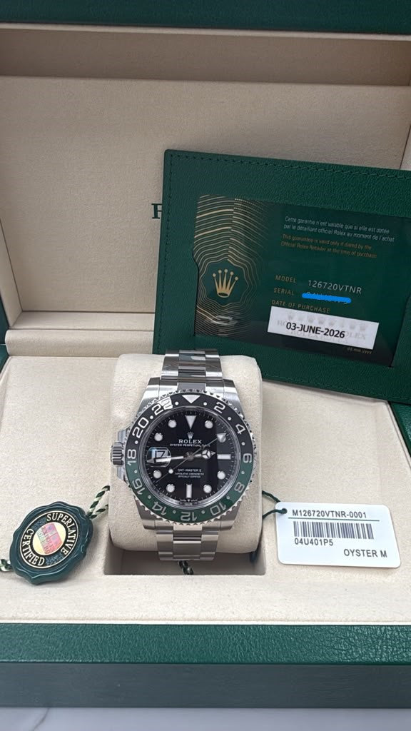 ROLEX GMT-MASTER II OYSTER-ST/STEEL 41MM-126720VTNR