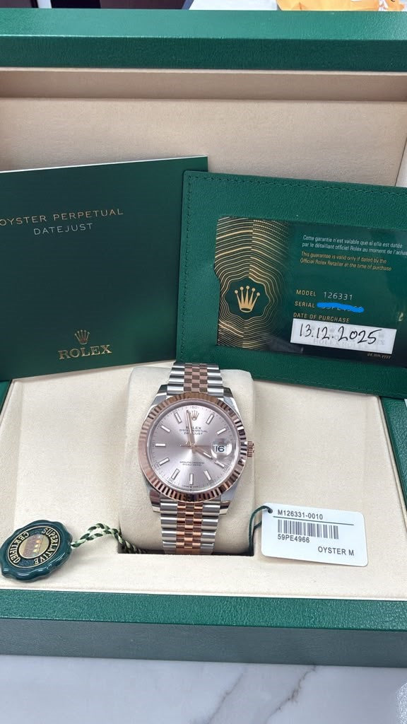 ROLEX DATE-JUST TWO-TONE 41MM-126331