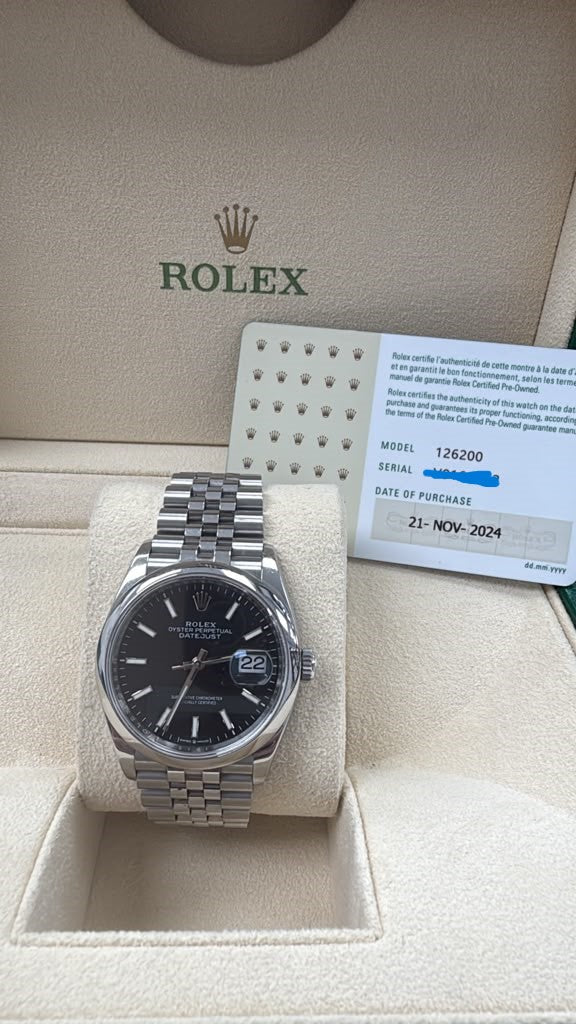 ROLEX DATE-JUST ST/STEEL 36MM-126200