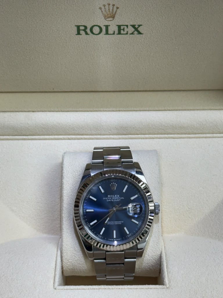 ROLEX DATE-JUST BLUE-FACE 41MM-126334