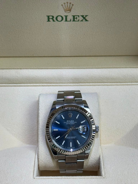 ROLEX DATE-JUST BLUE-FACE 41MM-126334