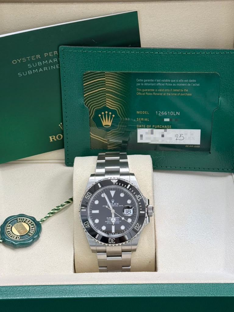 ROLEX SUBMARINER BLACK-FACE 41MM-126610LN