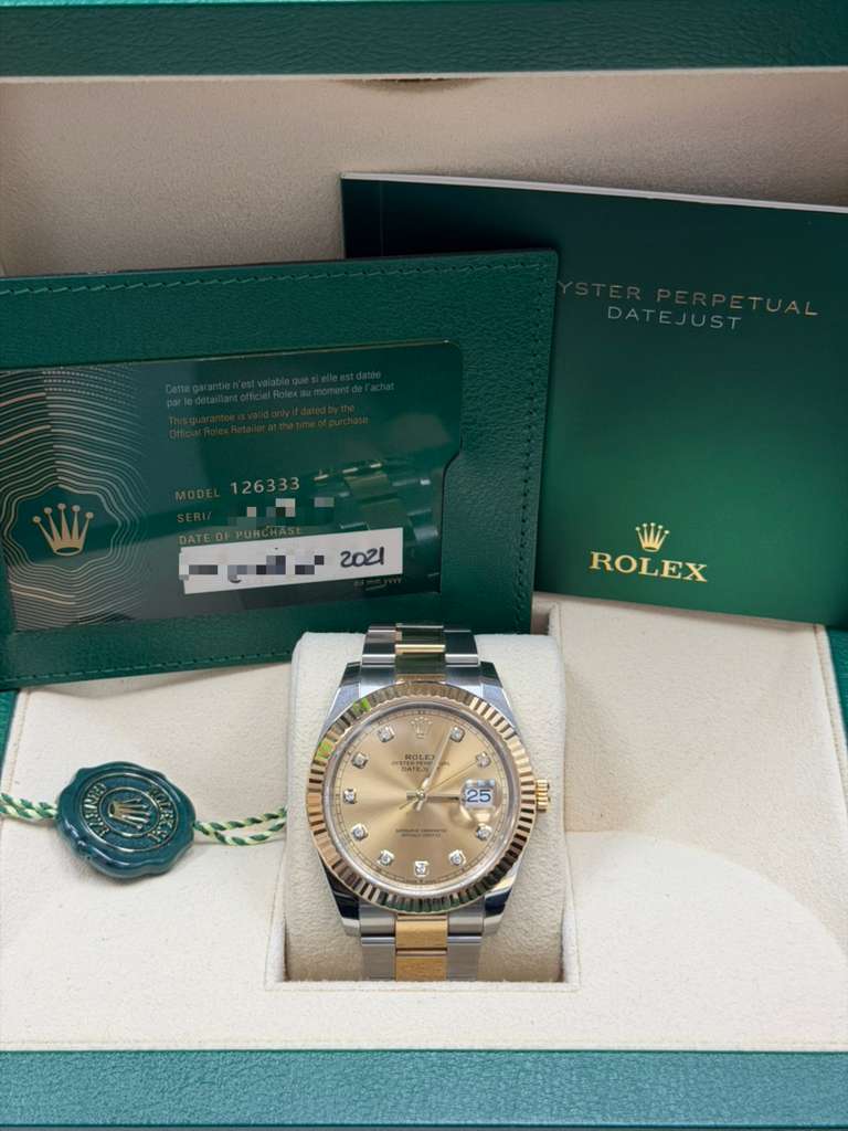 ROLEX DATE-JUST OYSTER TWO-TONE 41MM-126333