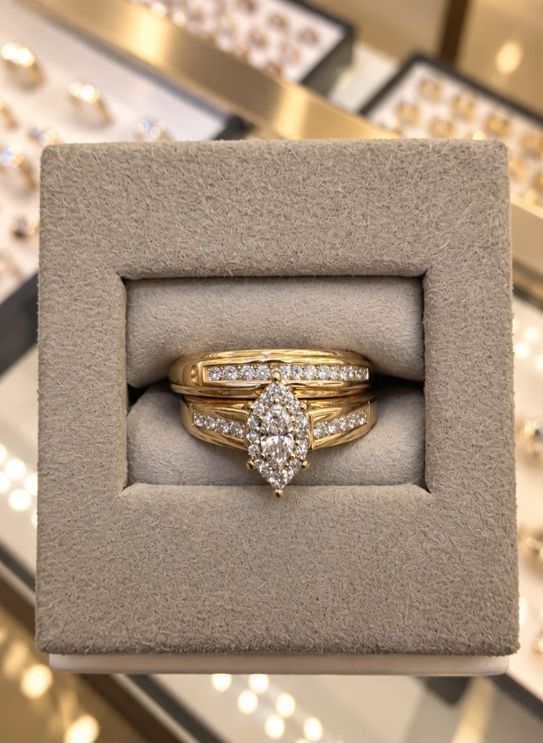 Ring Band , 14kt W/ Diamond 3.4 dwt