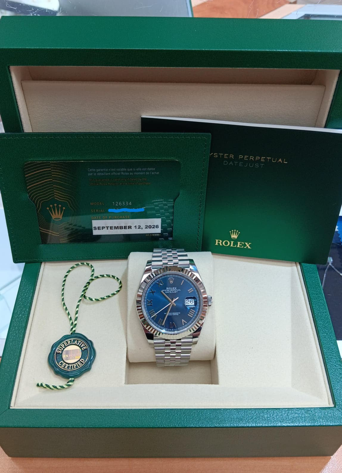 ROLEX DATE-JUST 41MM-126334