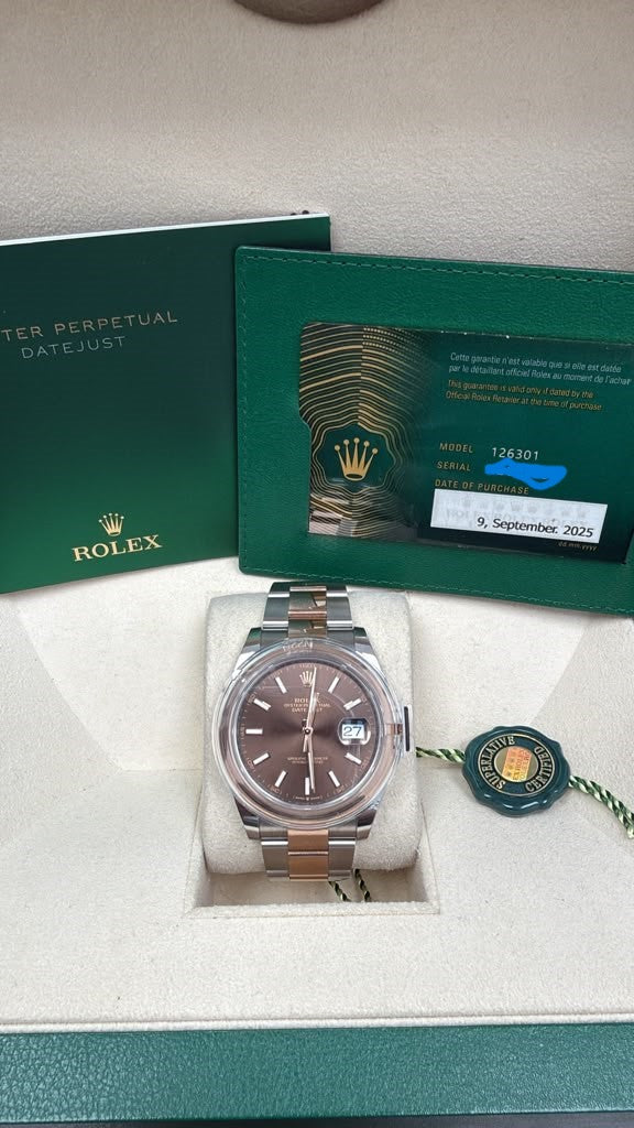 ROLEX OYSTER DATE-JUST TWO-TONE 41MM-126301
