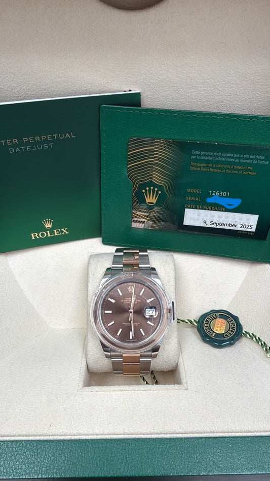 ROLEX OYSTER DATE-JUST TWO-TONE 41MM-126301